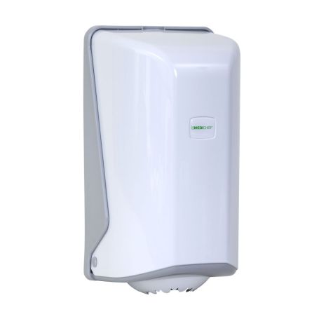 Medichief White Plastic Mini Centre-Feed Paper Towel Roll Dispenser