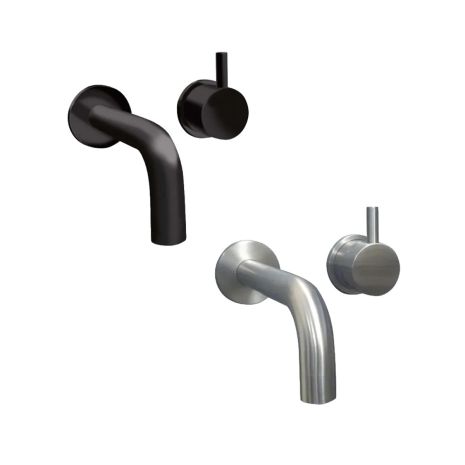 Dolphin Monobloc Lever Operated Mixer Tap - Brushed Finish
