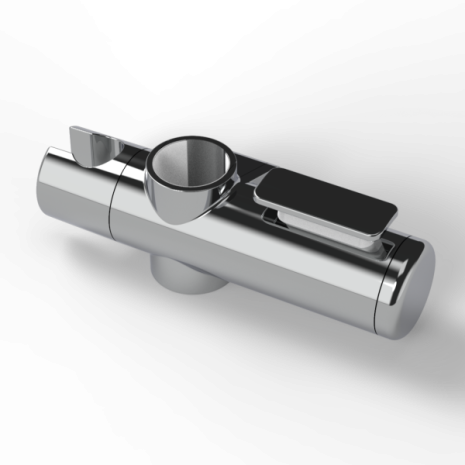 Fitzroy Of London Sliding Shower Head Bracket, For 32mm Rail, Chrome Polished | Commercial Washrooms