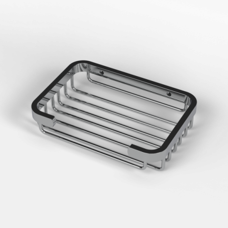 Fitzroy Of London Polished Chrome Shower Basket | Commercial Washrooms