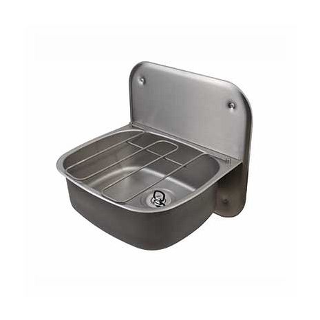 Twyford Wall Hung Bucket Sink with Splashback and Grid