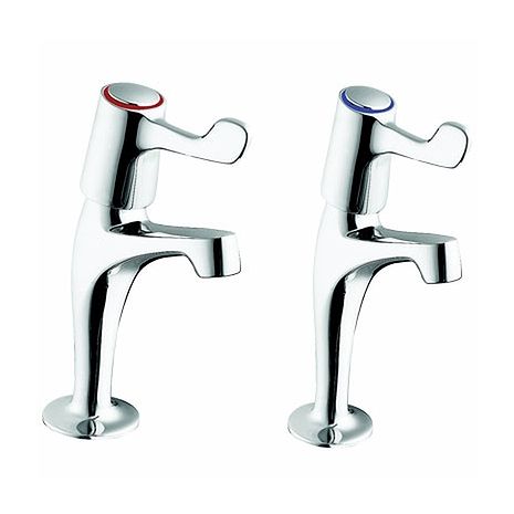 Twyford High Neck Pillar Taps (HBN 00-10C)