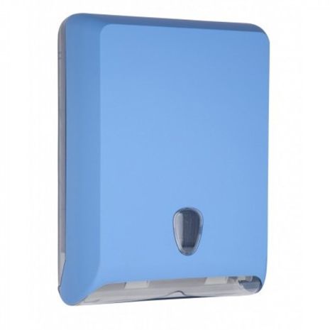 Hand Paper Towel Dispenser Soft Touch Plastic - Blue