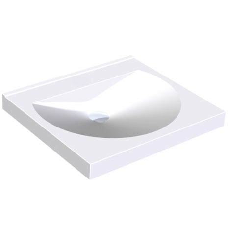 KWC DVS Miranit Ronda 600mm Washbasin No Tap Holes