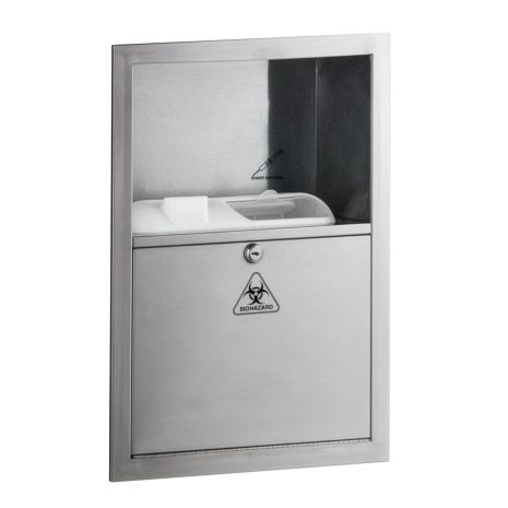 Bobrick Recessed Sharps and Needle Disposal Bin, B-35016