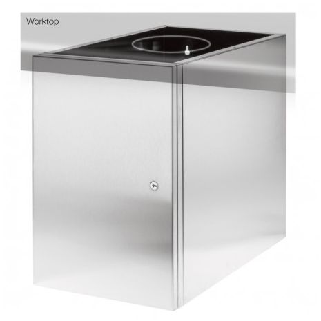 Dolphin Stainless Steel Under Counter Bin With Locking Door
