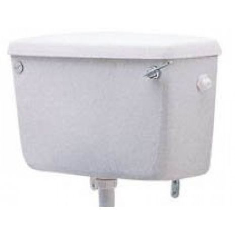 Twyford Classic Lever Operated Low Level Toilet Cistern - No Cover Clip