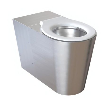 KWC DVS Disabled Back to Wall Stainless Steel Toilet