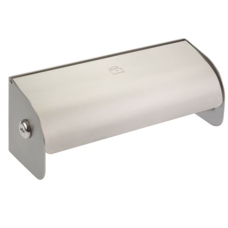 Dolphin Double Toilet Roll Dispenser Stainless Steel Lockable