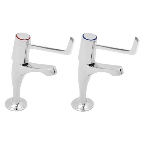 KWC DVS Lever Operated Pillar Taps (Per Pair)