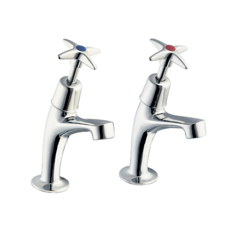 KWC DVS Pair of 13mm Crosshead Pillar Taps
