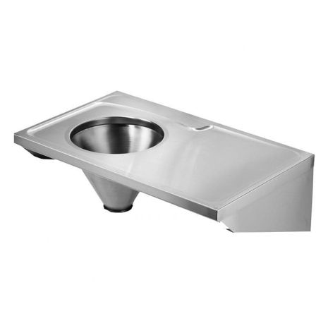 KWC DVS DUH Sluice Sink Hospital Disposal Unit with Side Drainer