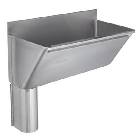 KWC DVS Surgeons Scrub Up Stainless Steel Trough 800 / 1600 / 2400mm left hand