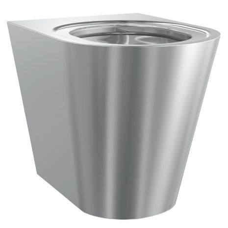 KWC DVS Campus Back to Wall Stainless Steel Toilet