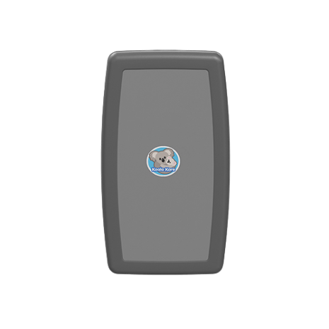 Koala Kare Vertical Surface-Mounted Baby Changing Station, Grey Closed