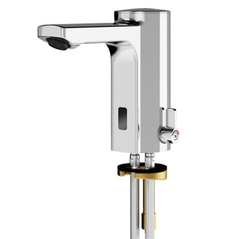 KWC DVS F5E-Mix Battery Operated Pillar Sensor Tap
