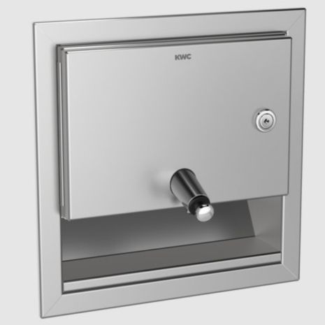 KWC DVS Recessed Wall Mounting Soap Dispenser 1L