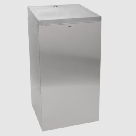 KWC DVS Stainless Steel Waste Bin with Lockable Lid 30L