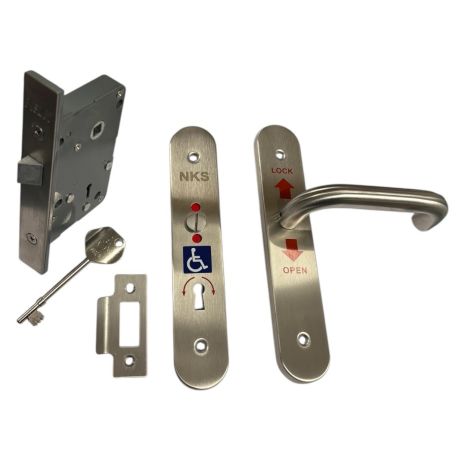 RADAR NKS Disabled Toilet Lock and Key Set - Stainless Steel