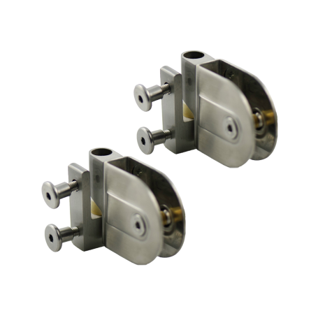 Rise and Fall Cubicle Hinge (Pair) - Stainless Steel 