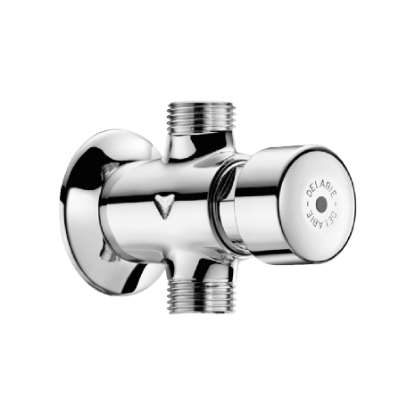777000 - Delabie Tempostop 1/2 Urinal Push Flush Valve - Straight/In-Line Connection