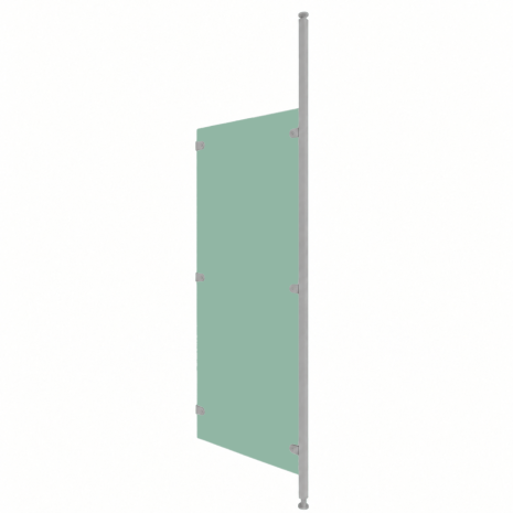 Green Solid Grade Laminate (SGL) Washroom Modesty Screen
