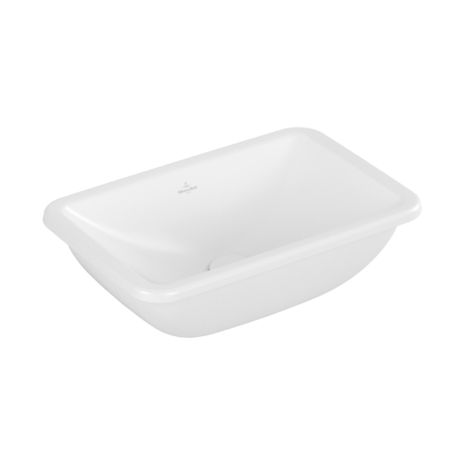 Loop and Friends Undercounter Washbasin 450 x 280 x 170 mm in Stone White CeramicPlus With Overflow Outside Surface Glazed