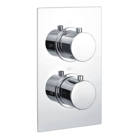 RAK Round Single Outlet, 2 Handle Thermostatic Concealed Shower RAKSHW3201R