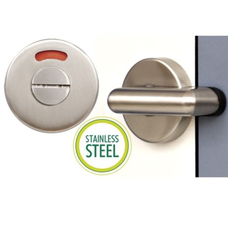 Stainless Steel Pilaster Mounted Cubicle Lock & Indicator Bolt (13-19mm)
