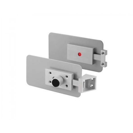 Value Quick Release Toilet Cubicle Lock and Cover Plates - Horizontal 