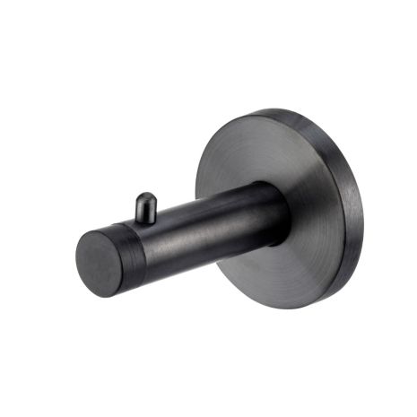 Black Stainless Steel Cylindrical Coat Hook (65mm) T501SMB
