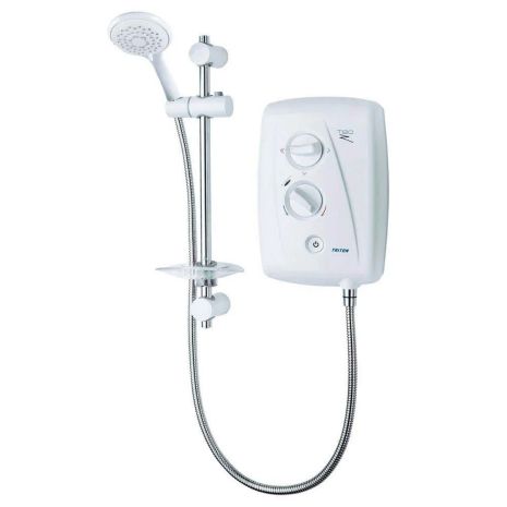 Triton T70Z electric shower 7.5kw White/Chrome Plated | Commercial Washrooms