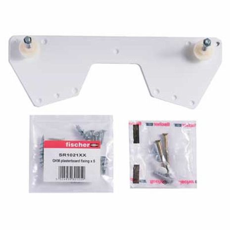 Twyford Total Install Basin Fixing Bracket Kit To Fit 225mm Washbasin Centres