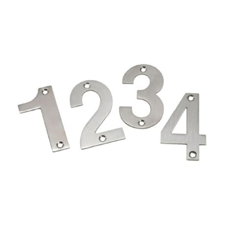 Numerical Stainless Steel Washroom Door Signs 