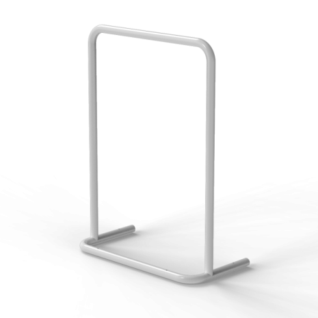 Fitzroy of London Floor Mounted U-Rail, 725mm, White