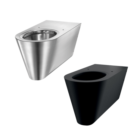 Delabie Stainless Steel Wall-Hung 700 S Toilet Pan