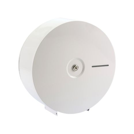 Dolphin Elements Jumbo Toilet Roll Dispenser (White Steel)