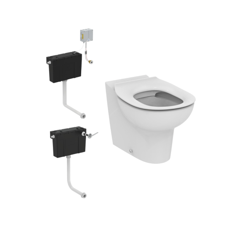 Armitage Shanks Contour 21 Splash Concealed Cistern Back To Wall School Toilet Pack (305mm and 355mm)