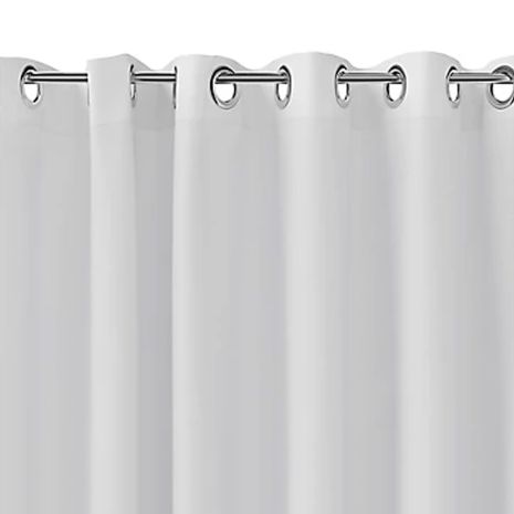 NymaCARE Weighted Polyester Shower Curtain, 1800mmX2000mm, White | Commercial Washrooms