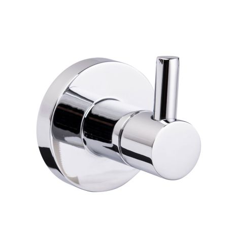 NymasSTYLE Polished Chrome Single Coat Hook | Commercial Washrooms