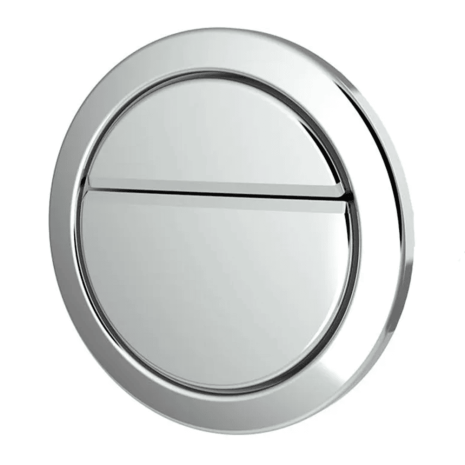 Chrome Dudley Geo 73.5mm Dual Flush Toilet Push Button, 372873