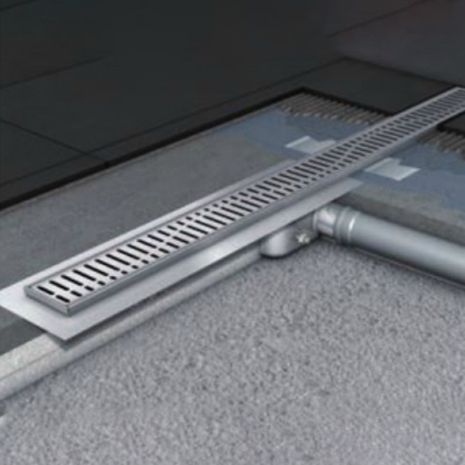 Aco ShowerDrain C Line for Tiled Floor (50mm Outlet) - Slot Grating