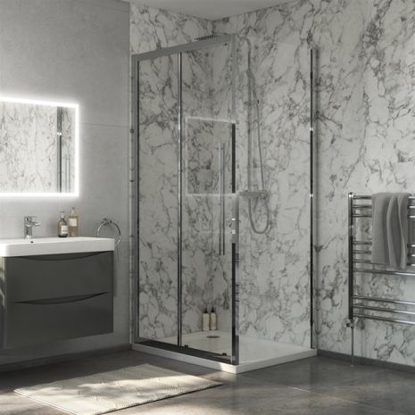 Swan Walton Sliding 6mm Glass Shower Door