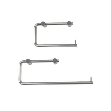 Dolphin Single or Double Toilet Roll Holder (Polished or Satin Stainless Steel)
