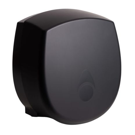 Myriad Small Jumbo Toilet Roll Dispenser, Plastic, Recycled, Black Myriad | Commercial Washrooms