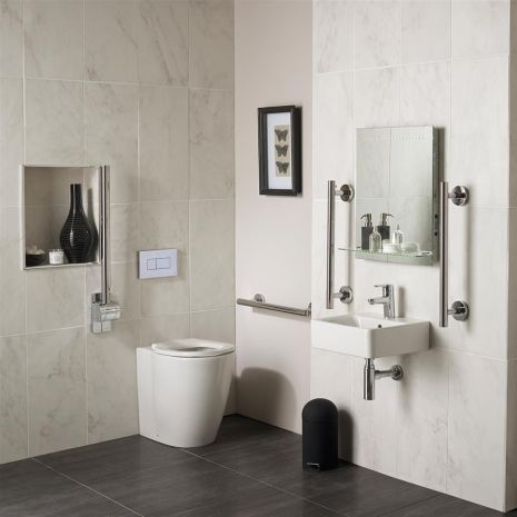 S6406AA Ideal Standard Concept Freedom Back-to-wall Ensuite Bathroom Pack with 40cm Basin