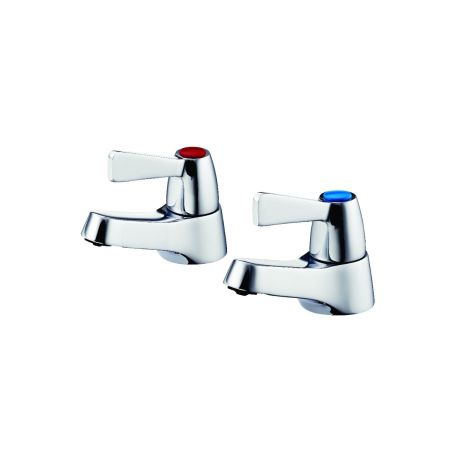 Armitage Shanks Alterna 21 Quarter Turn Lever Taps 1/2" Chrome Plated, pair | Commercial Washrooms