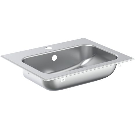 Armitage Shanks Stainless Steel Berwick 47cm Basin - One Tap Hole | Commercial Washrooms