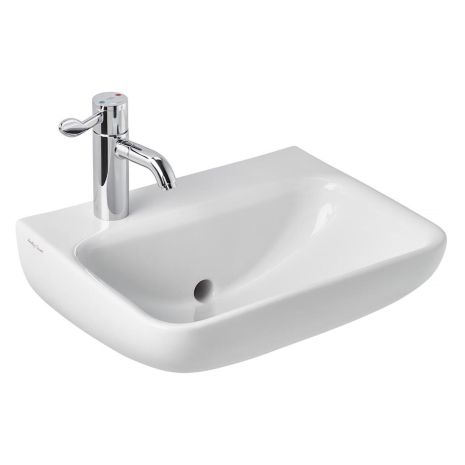 Armitage Shanks Contour 21+ 40/50cm Back Outlet Washbasin with Anti-microbial Glaze | Commercial Washrooms