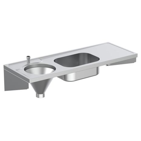 S3338MY: Left-Handed, Top Inlet Armitage Shanks Dee Slop Hopper With Sink